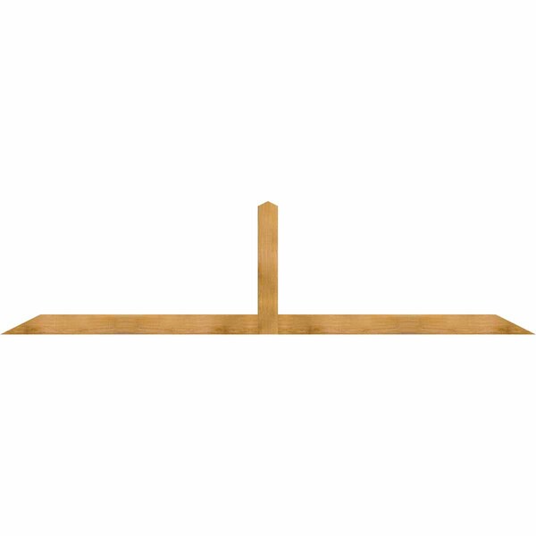 Ekena Millwork Portland Rough Sawn Timber Gable Bracket, Western Red Cedar, 108"W x 27"H x 2"D x 4"F, 6/12 Pitch GBW108X27X0204POR00RWR - main